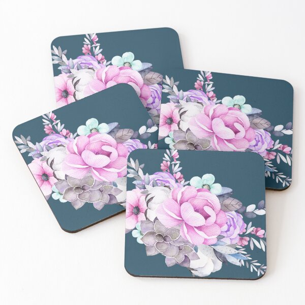 Item preview, Pink Purple Flowers Teal designed and sold by OHH Baby.