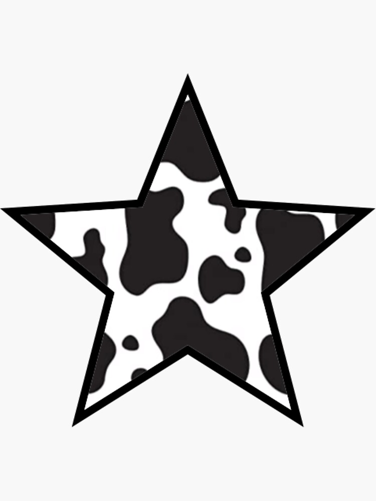 Cow print planet sticker Sticker for Sale by Shano129