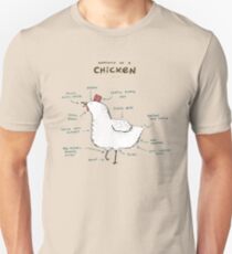 Anatomy of a Chicken Unisex T-Shirt