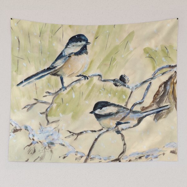 Item preview, Two blackcap Chickadees designed and sold by Shininglight14.
