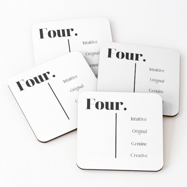 Item preview, Enneagram Four Attributes Graphic Print designed and sold by rdvisual.