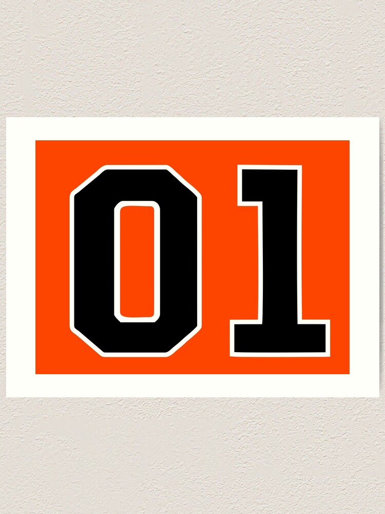 Alternate view of 01 Binary - General Lee Font Art Print