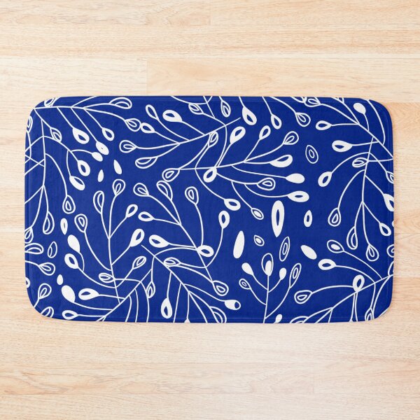 Item preview, Leaf Pattern White & Blue designed and sold by ItsJacobb.