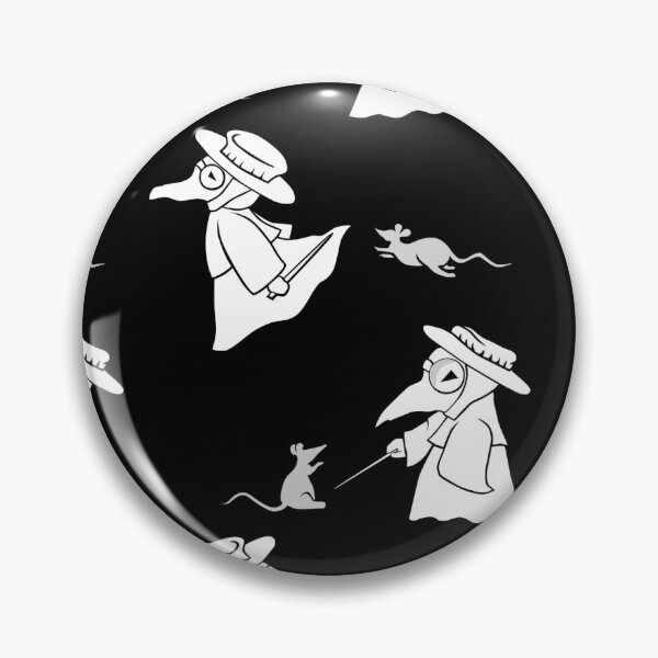 Item preview, Chibi Plague Doctors White on Black designed and sold by SilverDarner.