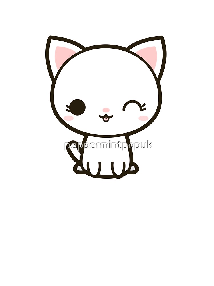 Kawaii white cat Sticker for Sale by peppermintpopuk  Cute stickers, Cute  drawings, Cute animal drawings kawaii