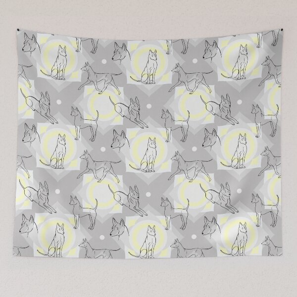 Item preview, Thai Ridgeback Pattern (Grey Background) designed and sold by illucalliart.
