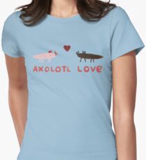 Axolotl Love Women's Fitted T-Shirt