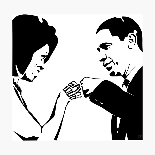 SAY IT LOUD: Obama Fist Bump Photographic Print