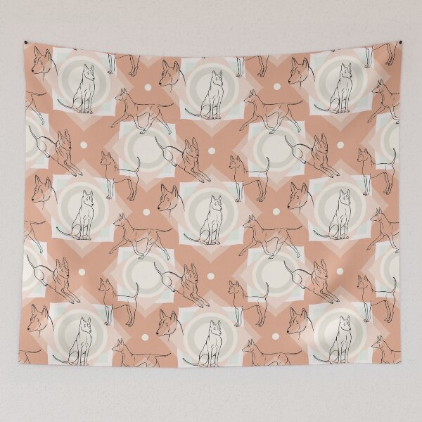 Item preview, Thai Ridgeback Pattern (Light Terracotta Background) designed and sold by illucalliart.