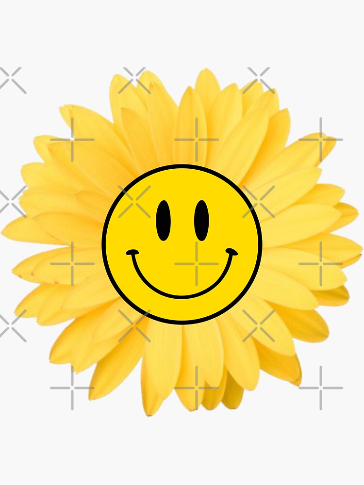 sunflower smiley cushion