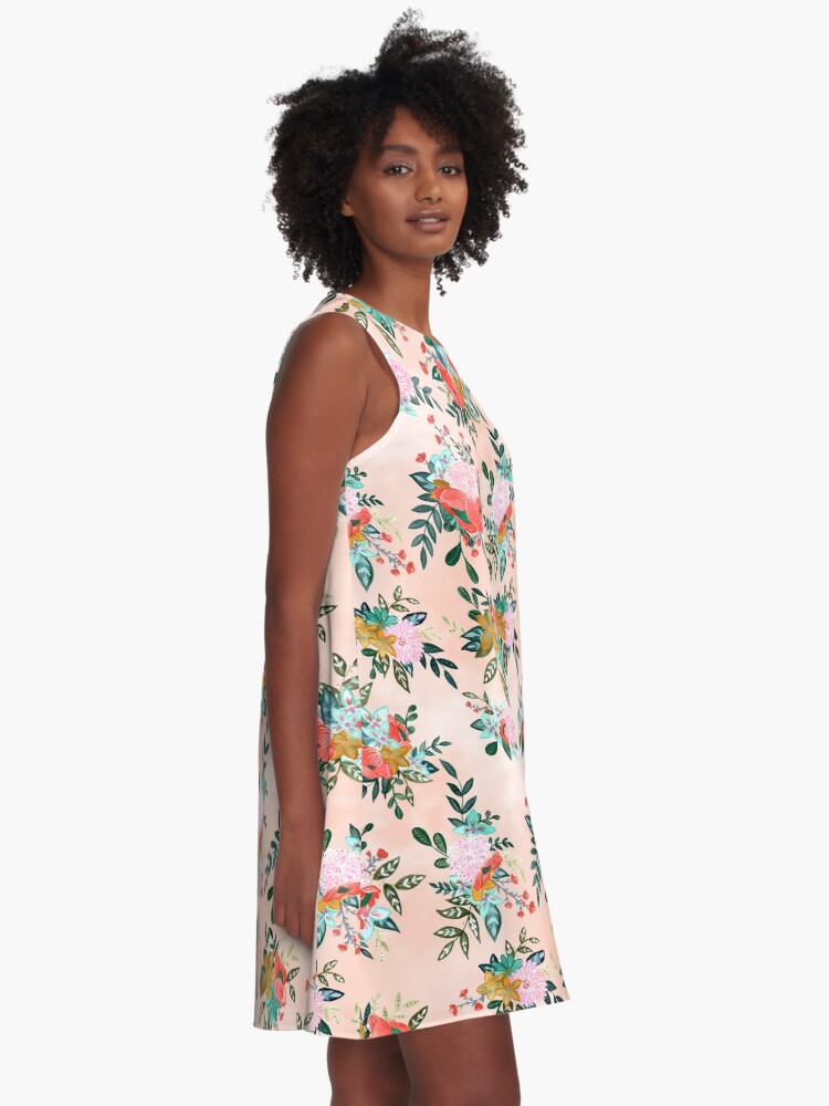 Alternate view of Bouquet Bursts A-Line Dress
