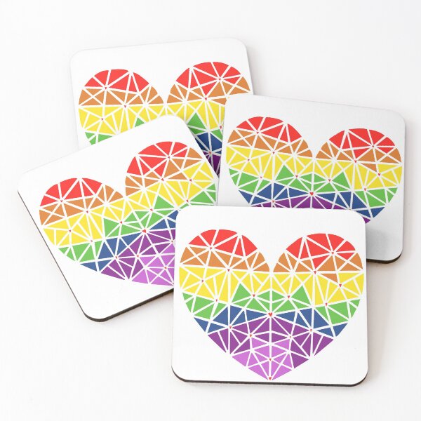 Item preview, Rainbow HeartvGeometric  designed and sold by Sian Harris.