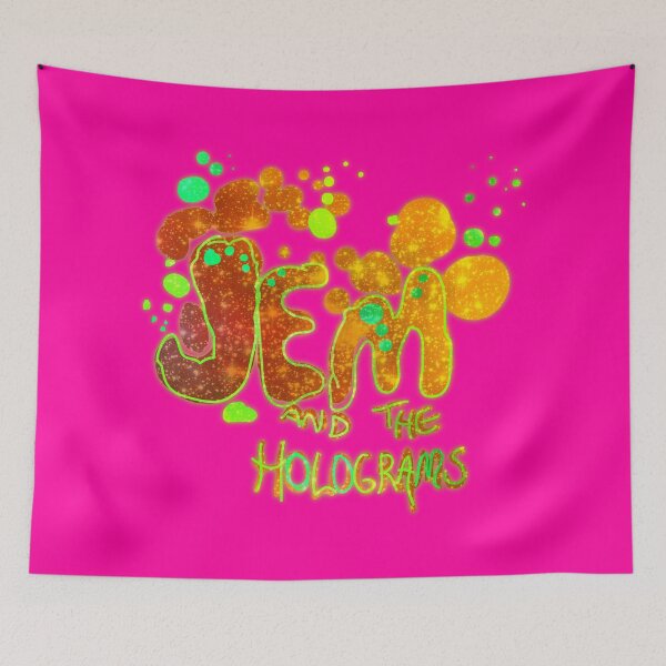 Item preview, Jem & The Holograms-Glitter 'n Gold Paint Splatter Logo designed and sold by NeonOf1986.