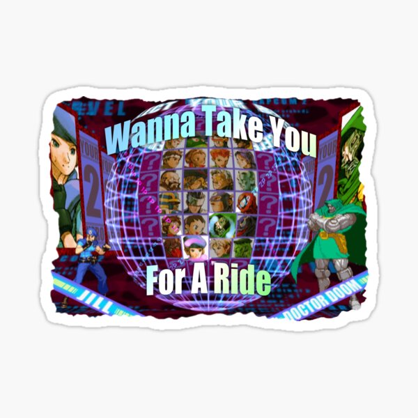 Item preview, Marvel vs Capcom 2: Wanna Take You For a Ride! designed and sold by NeonOf1986.