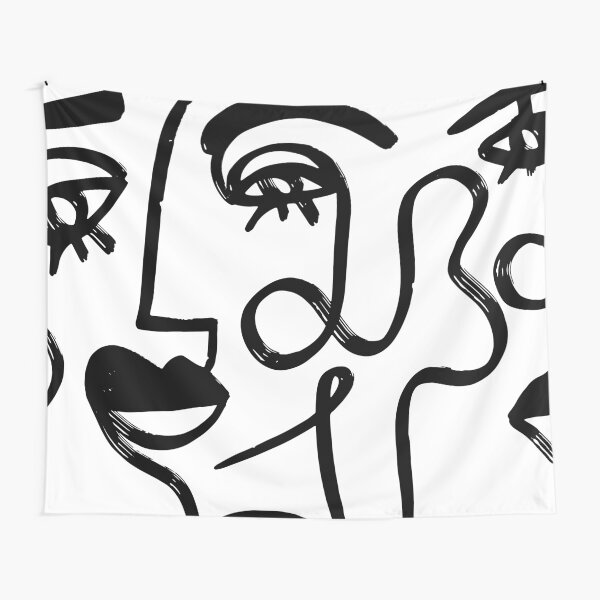 Aperçu de l'œuvre Ligne abstraite Mesdames créée et vendue par emilyzigo.
