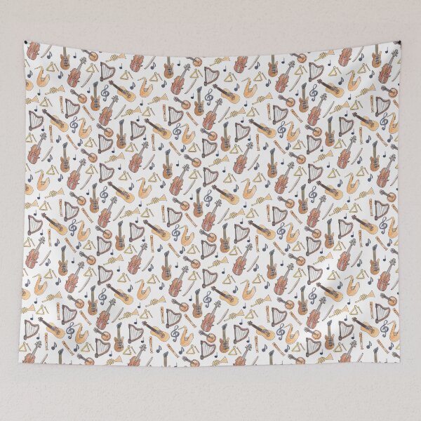 Item preview, Watercolor Musical Instruments designed and sold by Harpley Design Studio.