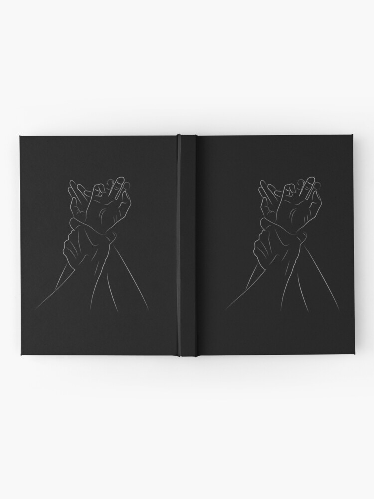 Alternate view of Pin Me Down Couple Line Art Illustrations Hardcover Journal