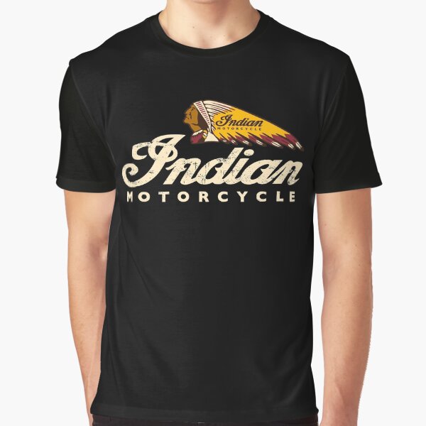 Indian Motorrad Vintage Logo Design 1901 USA Grafik T-Shirt