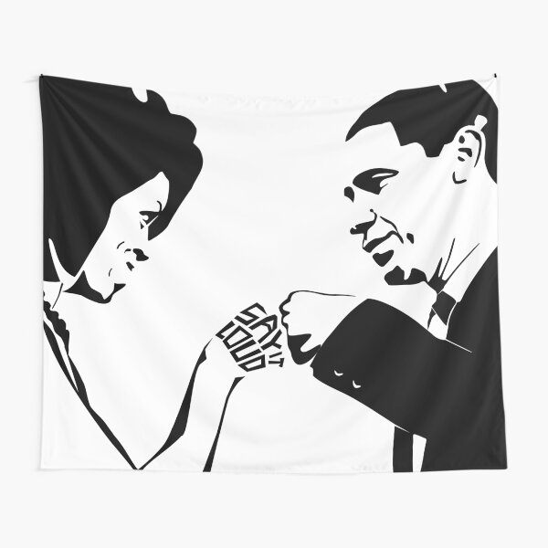 SAY IT LOUD: Obama Fist Bump Tapestry