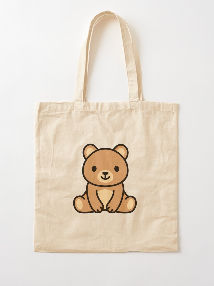 bear Canvas shoulder tote bags,Crossbody Bag,canvas tote,minimalist  bag,Shopping Bag ECO Friendly,Gift For Her