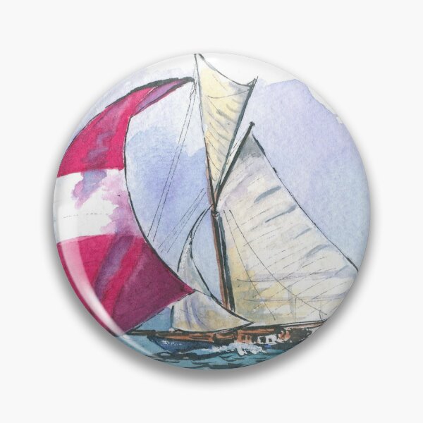 Item preview, 049 - Racing Sloop with Spinnaker Sail designed and sold by RiverbyNight.