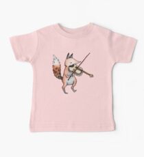 Camiseta para bebés Violín Fox