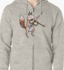 Violin Fox Zipped Hoodie