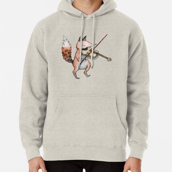 Violin Fox Pullover Hoodie