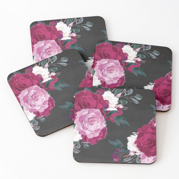 Item preview, Watercolor Roses Chalkboard designed and sold by OHH Baby.