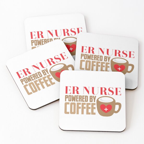 Item preview, ER NURSE powered by coffee designed and sold by jazzydevil.