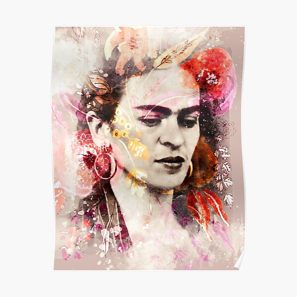Fabulous Poster Affiche Photo de Star Célébrité Frida Artiste Peintre Original 17 30x45cm 
