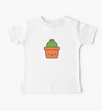 Kaktus mit Blume im netten Topf Baby T-Shirt