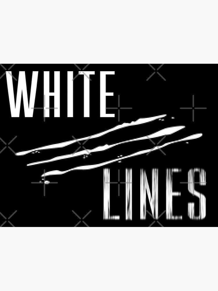 "White Lines Logo" Sticker by BeHealthy Redbubble