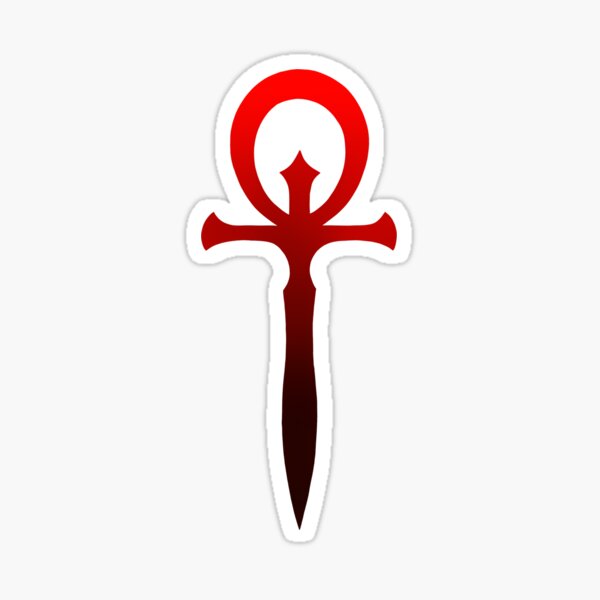 Item preview, Vampire: The Masquerade Ankh Gradient Red Symbol designed and sold by eli3-ot.