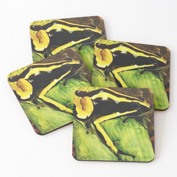 Item preview, Poison Dart Arrow Frog--Black and Yellow designed and sold by RJKpoyp.
