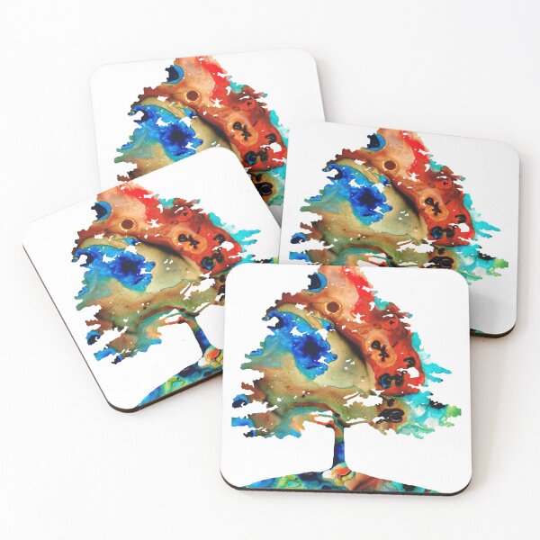 Item preview, All Seasons Tree 3 - Colorful Landscape Print designed and sold by Sharon Cummings Art.