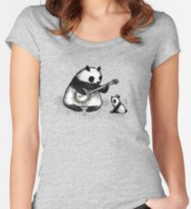 Banjo Panda Women's Fitted Scoop T-Shirt