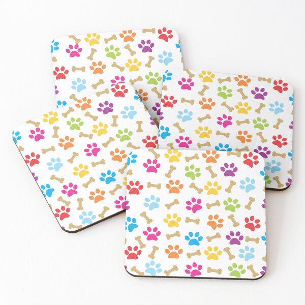 Item preview,  Paw Dog Print Pattern Colorful designed and sold by Tetete.