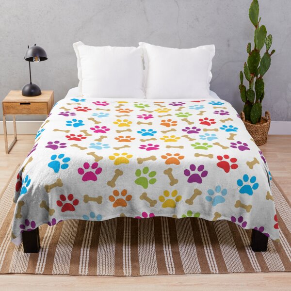 Item preview,  Paw Dog Print Pattern Colorful designed and sold by Tetete.