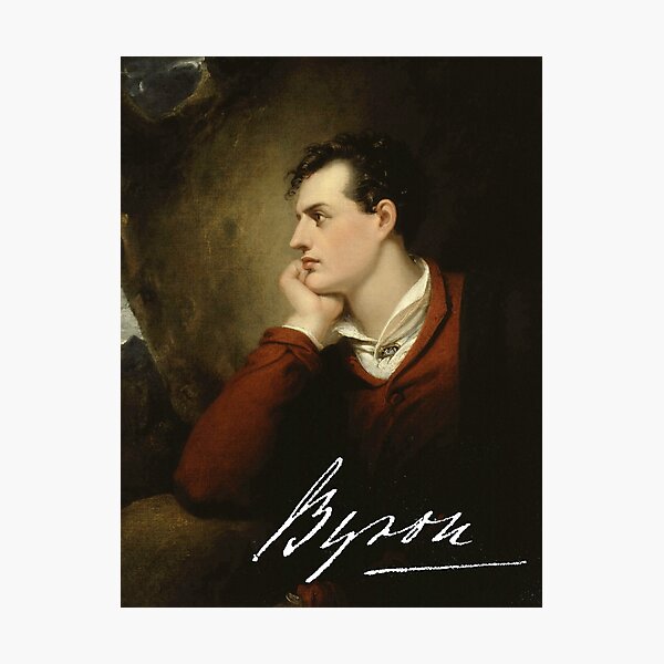 Lord Byron - Romantic poet Photographic Print