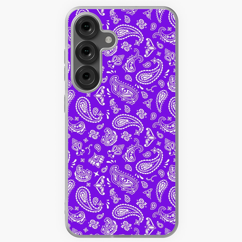 Pretty Purple Paisley Classic Bandana Pattern