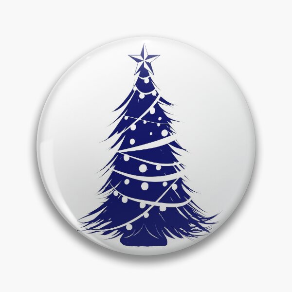 Item preview, Bosquejo del árbol de navidad (azul) designed and sold by IgniteWithin.