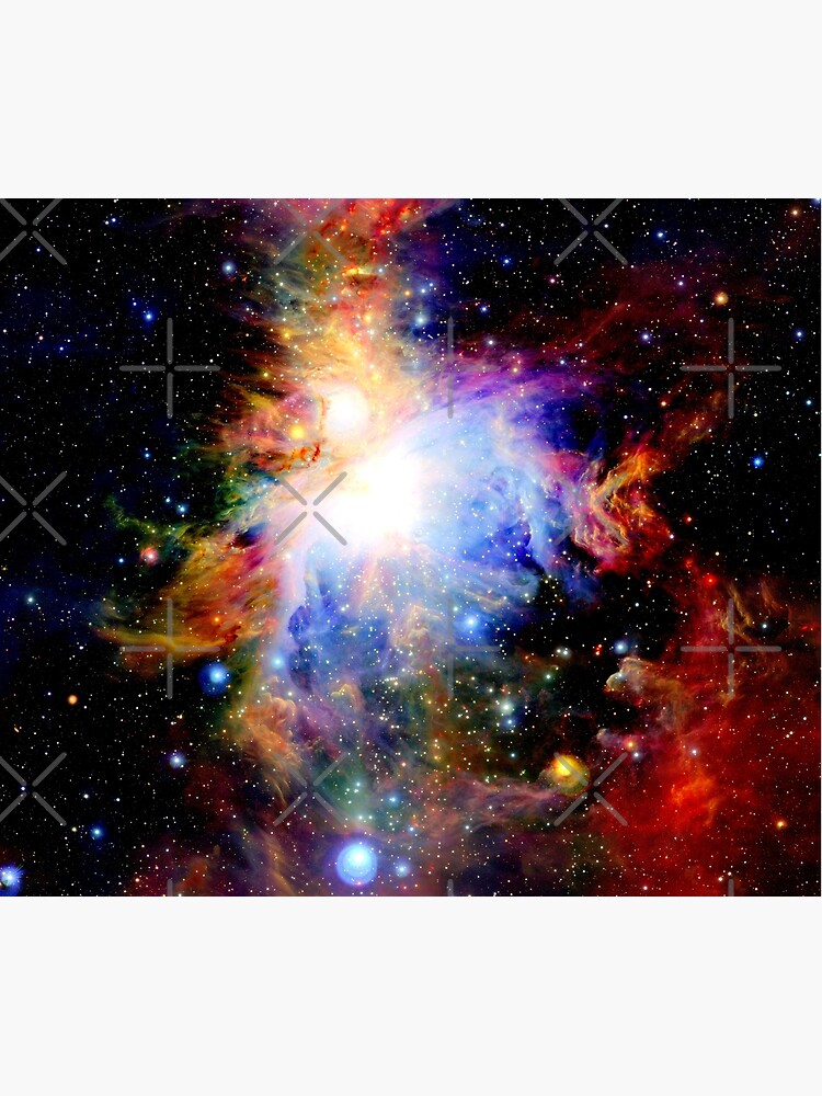 Galaxy Dark & Colorful Orion Nebula by 2sweetsDesign