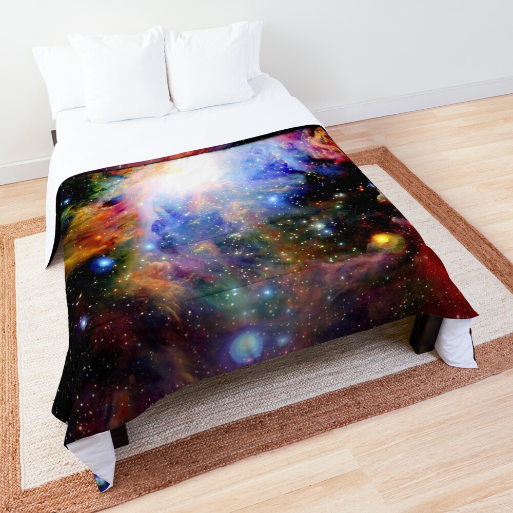 Galaxy Dark & Colorful Orion Nebula Comforter