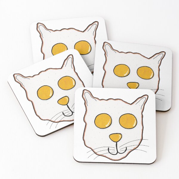 Item preview, Fried Egg Cat designed and sold by ArtbyMel.