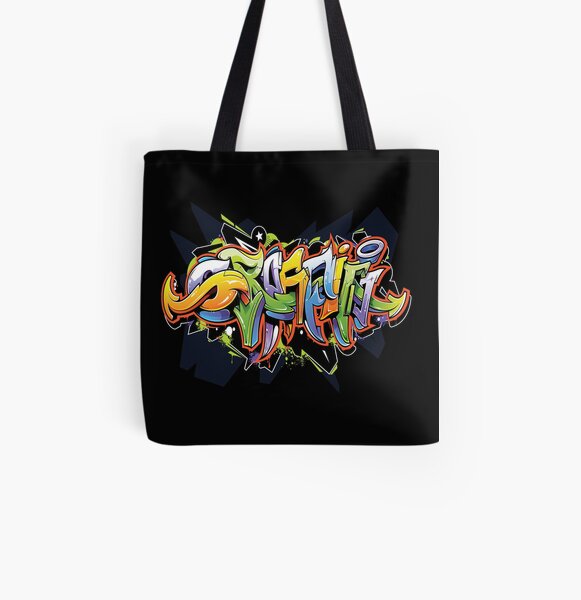 Urban Art Graffiti t-shirt design Tote Bag for Sale by Angela