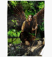 Wood Dryad By Cypress Tree Poster