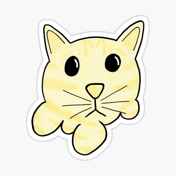 Popcorn Cat Sticker