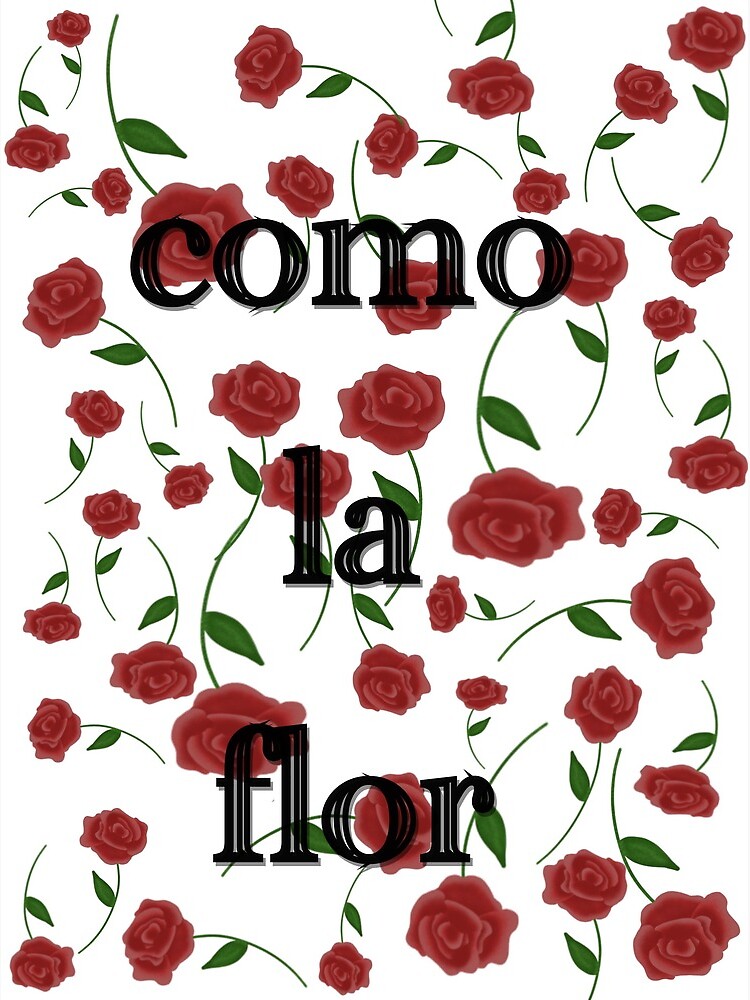 Selena Como La Flor Black Heart Song Lyric Print