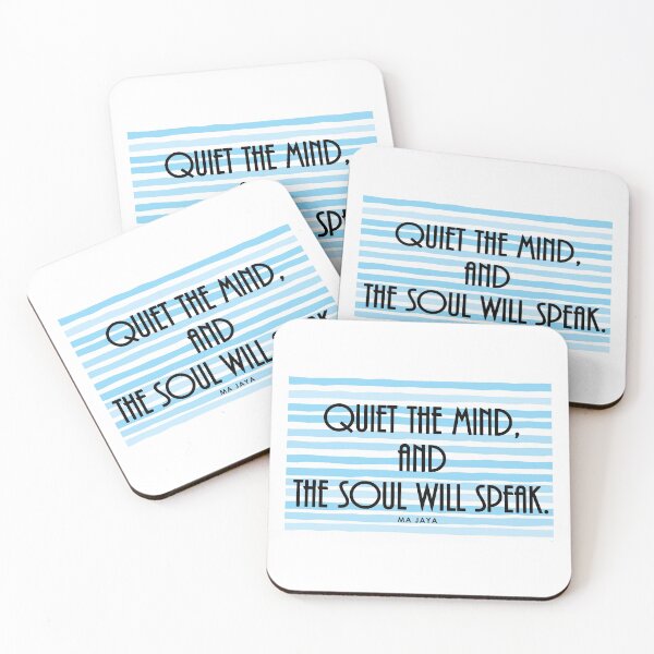 Item preview, Quiet the mind, and the soul will speak. Yoga and Meditation Inspirational quotes designed and sold by Ink Inc.